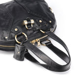 Yves Saint Laurent 156465 Black Leather Muse Tote Bag