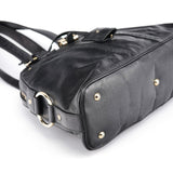 Yves Saint Laurent 156465 Black Leather Muse Tote Bag