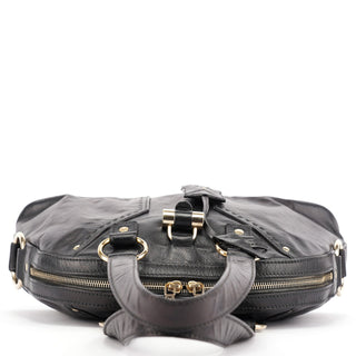 Yves Saint Laurent 156465 Black Leather Muse Tote Bag