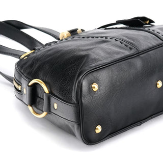 Yves Saint Laurent 156465 Black Leather Muse Tote Bag