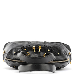 Yves Saint Laurent 156465 Black Leather Muse Tote Bag