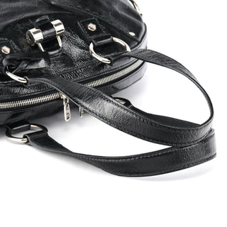 Yves Saint Laurent 156465 Black Patent Leather Muse Bag
