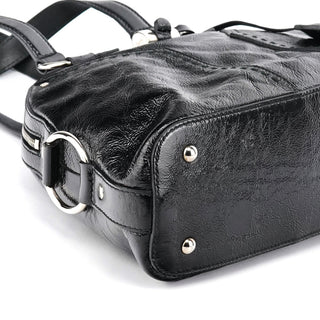 Yves Saint Laurent 156465 Black Patent Leather Muse Bag
