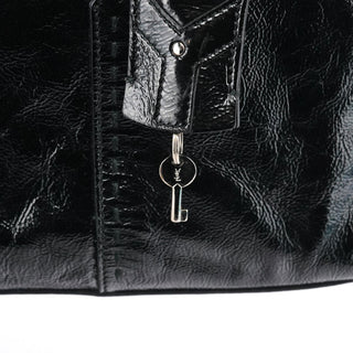 Yves Saint Laurent 156465 Black Patent Leather Muse Bag