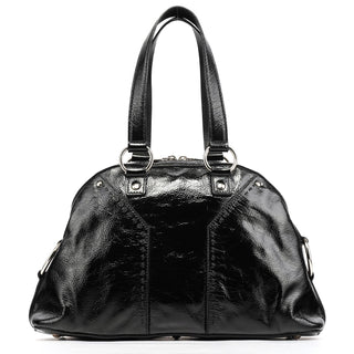 Yves Saint Laurent 156465 Black Patent Leather Muse Bag
