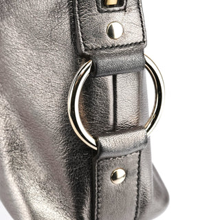 Yves Saint Laurent 160950 Metallic Leather Muse Tote Bag