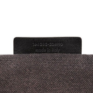 Yves Saint Laurent 166283 Brown Canvas Leather Crossbody Bag