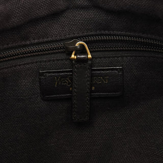 Yves Saint Laurent 166283 Brown Canvas Leather Crossbody Bag