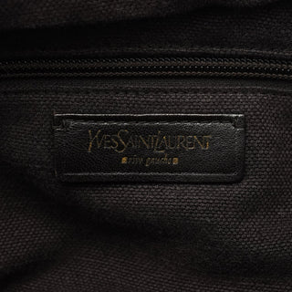 Yves Saint Laurent 166283 Brown Canvas Leather Crossbody Bag