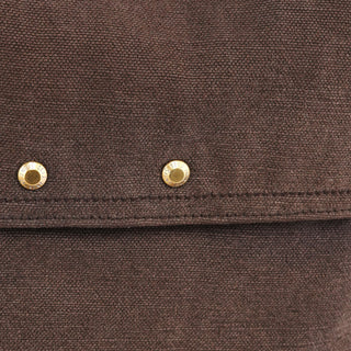 Yves Saint Laurent 166283 Brown Canvas Leather Crossbody Bag