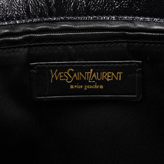 Yves Saint Laurent 177739 Navy Patent Leather Metropolis Shoulder Bag