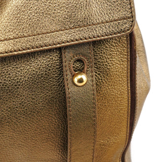 Yves Saint Laurent 197149 Gold Leather Muse Two Bag
