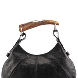 Yves Saint Laurent 2002 Black Leather Mini Mombasa Bag