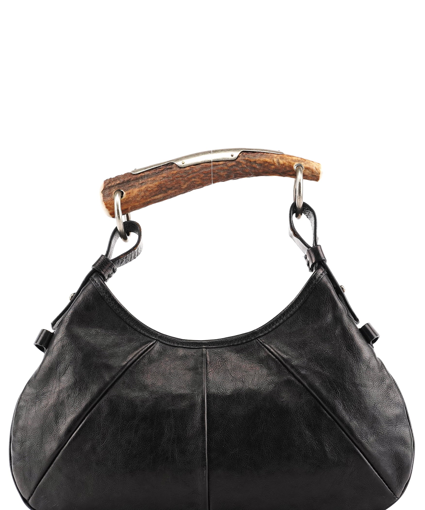 Yves Saint Laurent 2002 Black Leather Mini Mombasa Bag