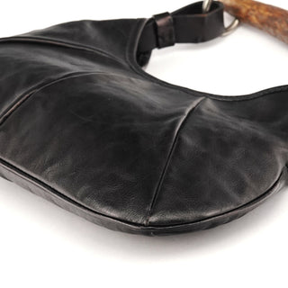 Yves Saint Laurent 2002 Black Leather Mini Mombasa Bag