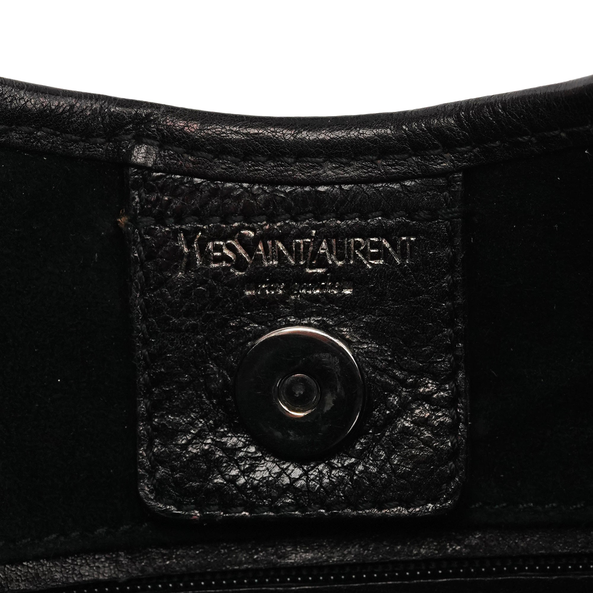 Yves Saint Laurent 2002 Black Leather Mini Mombasa Bag