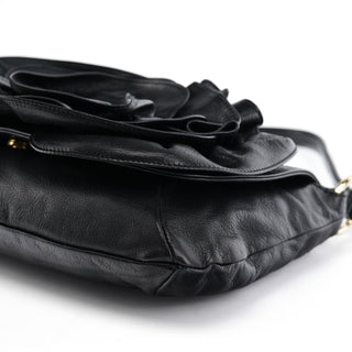 Yves Saint Laurent 2003 Black Calfskin Nadja Shoulder Bag