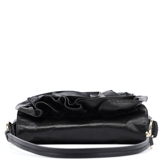 Yves Saint Laurent 2003 Black Calfskin Nadja Shoulder Bag