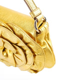 Yves Saint Laurent 2003 Gold Leather Mini Nadja Bag