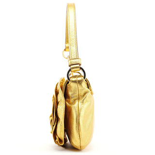 Yves Saint Laurent 2003 Gold Leather Mini Nadja Bag