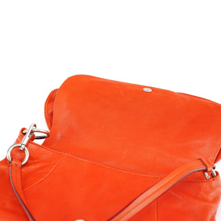 Yves Saint Laurent 2003 Orange Leather Nadja Shoulder Bag