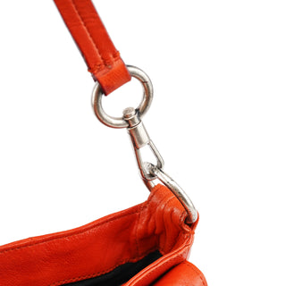 Yves Saint Laurent 2003 Orange Leather Nadja Shoulder Bag