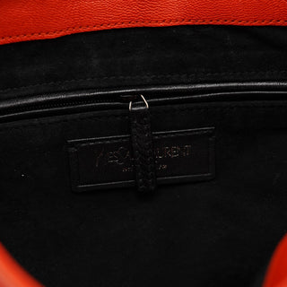 Yves Saint Laurent 2003 Orange Leather Nadja Shoulder Bag