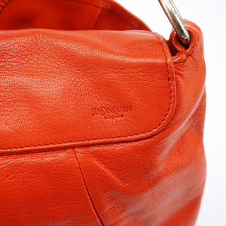 Yves Saint Laurent 2003 Orange Leather Nadja Shoulder Bag