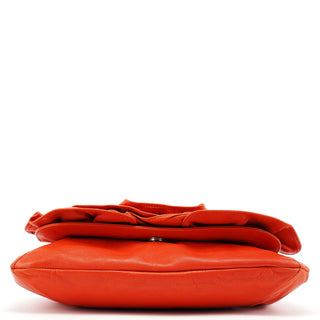 Yves Saint Laurent 2003 Orange Leather Nadja Shoulder Bag