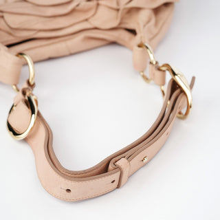 Yves Saint Laurent 2003 Soft Pink Calfskin Nadja Shoulder Bag