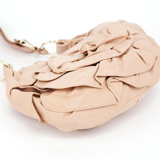 Yves Saint Laurent 2003 Soft Pink Calfskin Nadja Shoulder Bag