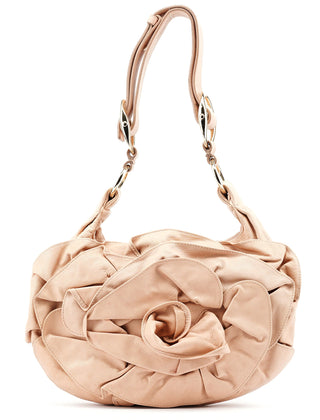 Yves Saint Laurent 2003 Soft Pink Calfskin Nadja Shoulder Bag