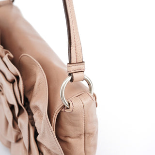 Yves Saint Laurent 2003 Soft Pink Calfskin Nadja Shoulder Bag