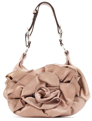 Yves Saint Laurent 2003 Soft Pink Calfskin Nadja Shoulder Bag