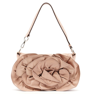 Yves Saint Laurent 2003 Soft Pink Leather Nadja Shoulder Bag