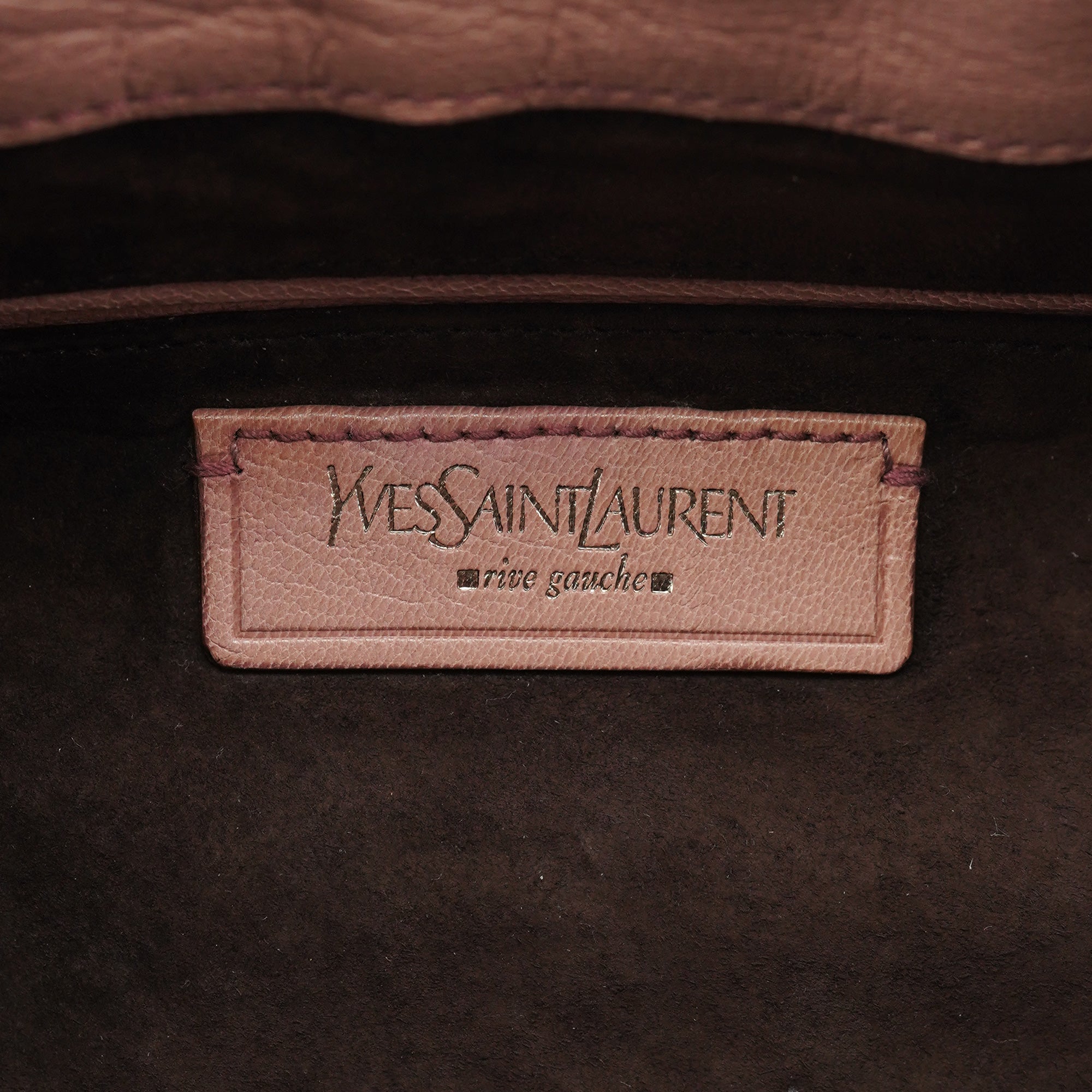 Yves Saint Laurent 2003 Sac porté épaule Nadja en cuir rose poudré