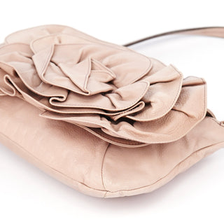 Yves Saint Laurent 2003 Soft Pink Leather Nadja Shoulder Bag