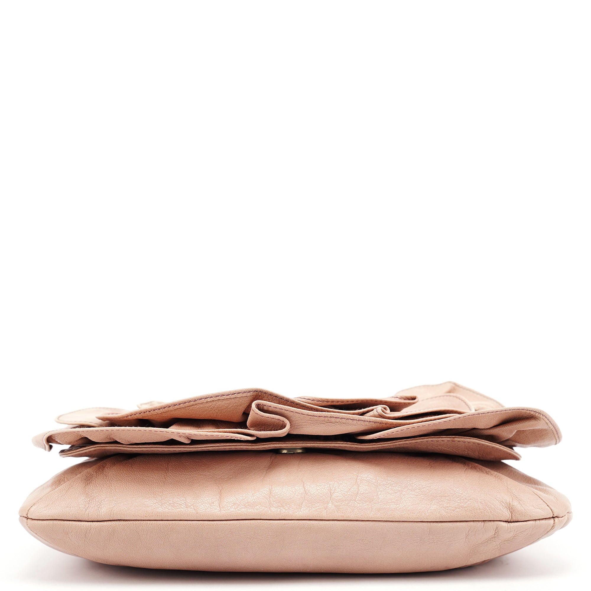 Yves Saint Laurent 2003 Sac porté épaule Nadja en cuir rose poudré