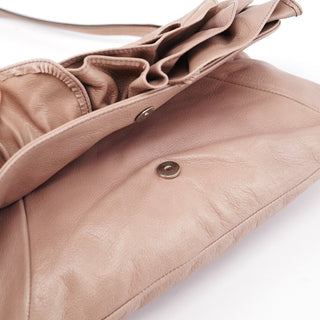 Yves Saint Laurent 2003 Soft Pink Leather Nadja Shoulder Bag