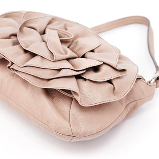 Yves Saint Laurent 2003 Soft Pink Leather Nadja Shoulder Bag