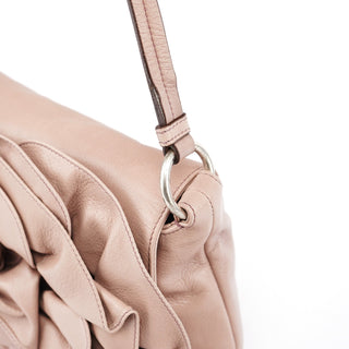 Yves Saint Laurent 2003 Soft Pink Leather Nadja Shoulder Bag