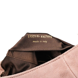 Yves Saint Laurent 2003 Soft Pink Suede Mini Nadja Bag