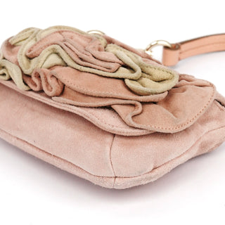 Yves Saint Laurent 2003 Soft Pink Suede Mini Nadja Bag