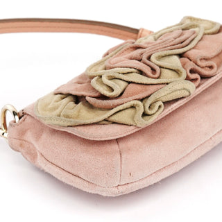 Yves Saint Laurent 2003 Soft Pink Suede Mini Nadja Bag
