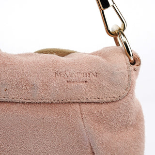 Yves Saint Laurent 2003 Soft Pink Suede Mini Nadja Bag
