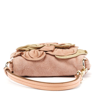 Yves Saint Laurent 2003 Soft Pink Suede Mini Nadja Bag