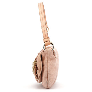 Yves Saint Laurent 2003 Soft Pink Suede Mini Nadja Bag