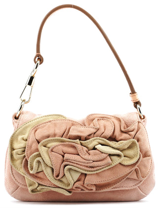Yves Saint Laurent 2003 Soft Pink Suede Mini Nadja Bag
