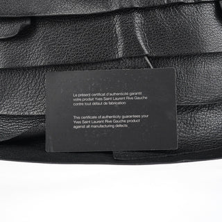 Yves Saint Laurent 2004 Black Leather Saint Tropez Shoulder Bag