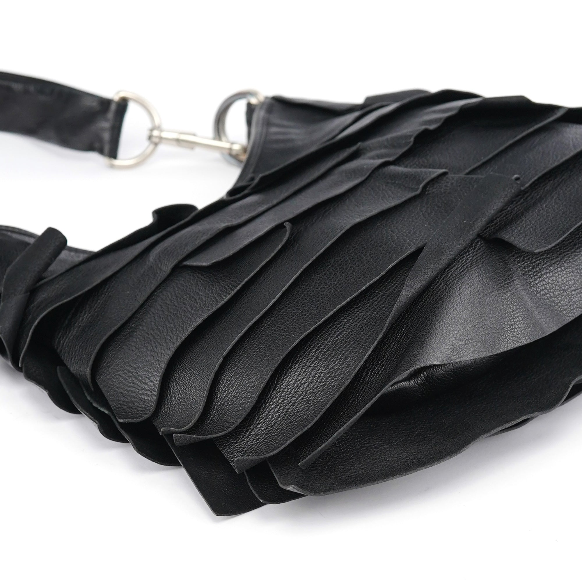 Yves Saint Laurent 2004 Black Leather Saint Tropez Shoulder Bag